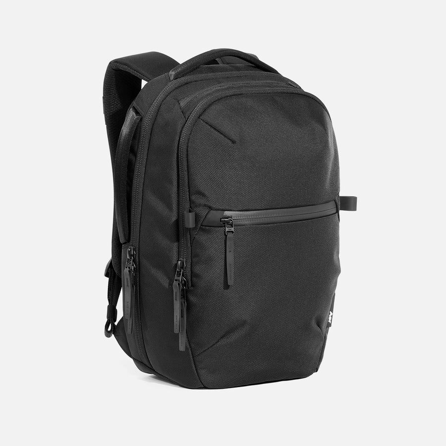 Aer City Pack 2 in black, three-quarter view