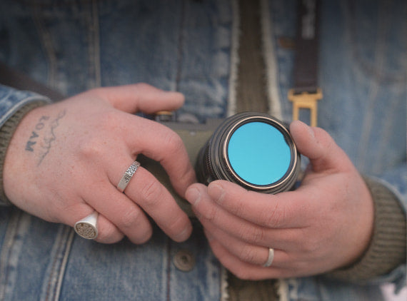 Sample collage for PolarPro Portra Filter: warm portrait look and contrast with untreated digital